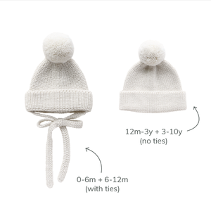 White Baby Beanie - Soft and Cozy Infant Headwear