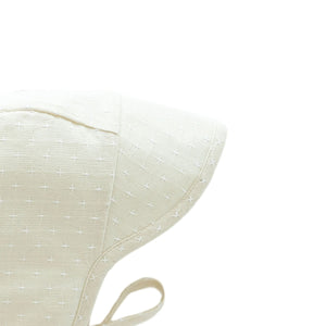 Practically Perfect Brimmed Coconut Bonnet Cotton-Lined