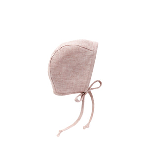 Blush Linen Bonnet Cotton-Lined