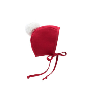 Father Christmas Pom Bonnet Cotton-Lined