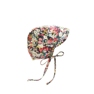 Brimmed Wild Poppy Bonnet Silk-Lined Made with Liberty® Fabric