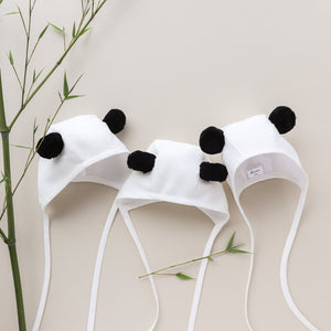 Panda Bonnet Cotton-Lined