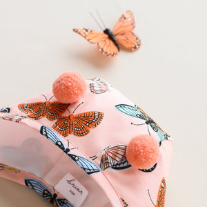 Monarch Double Petite Pom Bonnet Cotton-Lined Made with Rifle Paper Co.® Fabric